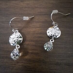 Swarovski Silver Earrings with Crystal Accents